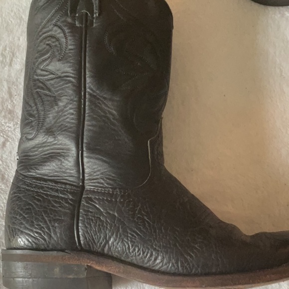 Brahma Black Western Cowboy Boots - Picture 6 of 8